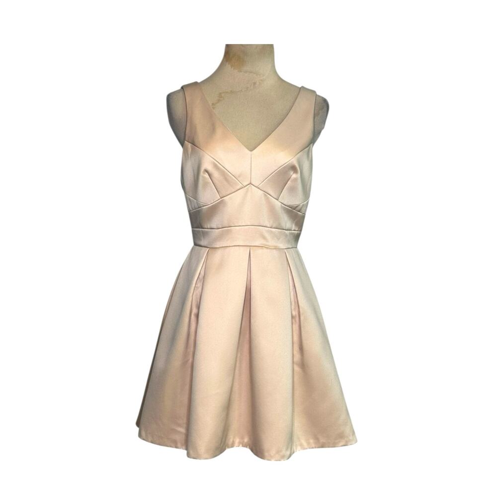 Spotlight champagne color party mini dress size UK 8 - US S